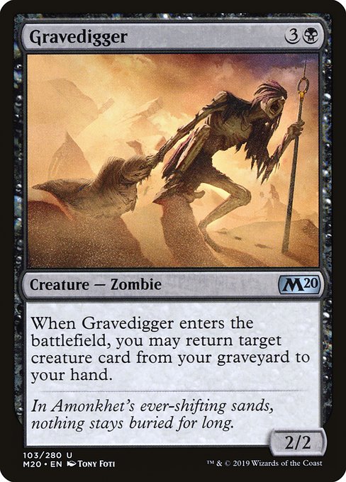 Gravedigger (Core Set 2020 #103)