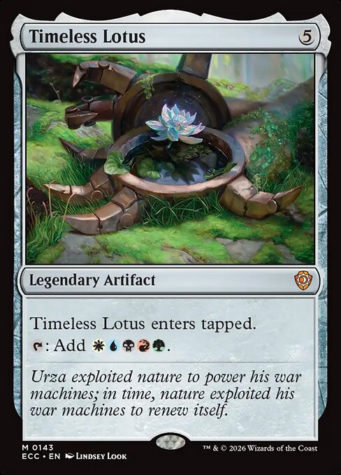 Timeless Lotus magic the gathering card art