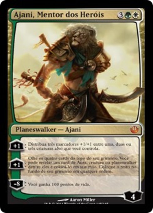 Ajani, Mentor of Heroes (Journey into Nyx #145)
