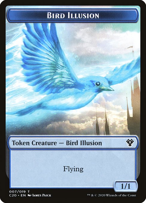 Bird Illusion (Commander 2020 Tokens #7)