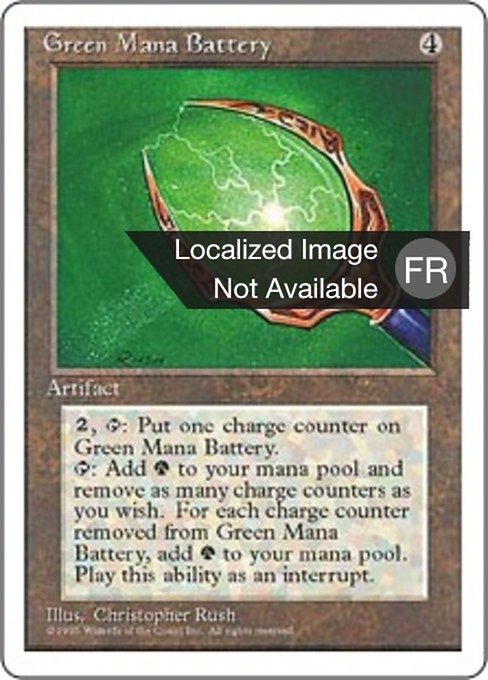 Green Mana Battery (Fourth Edition #323)