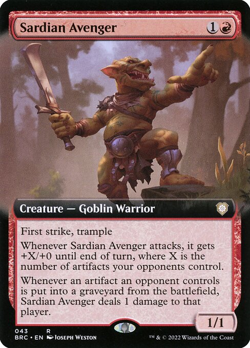 Sardian Avenger (Extended Art)