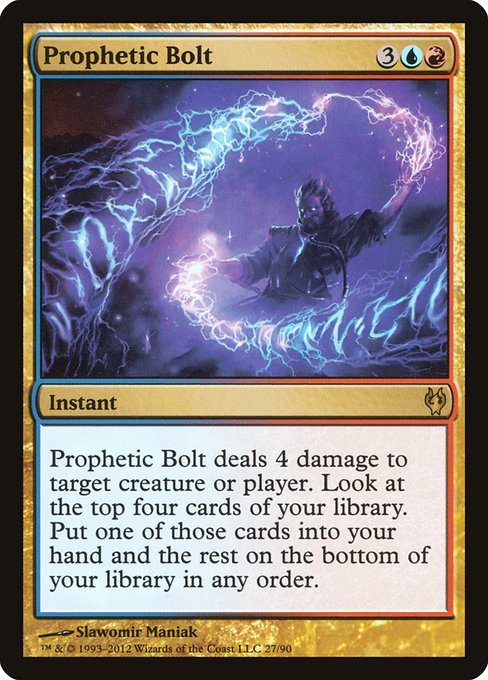 Prophetic Bolt (Duel Decks: Izzet vs. Golgari #27)