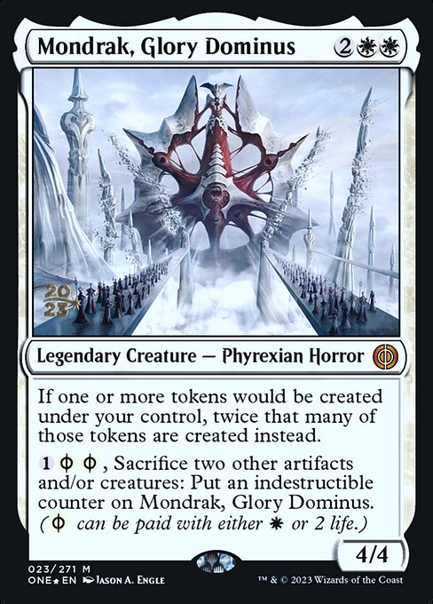 Mondrak, Glory Dominus (Phyrexia: All Will Be One Promos #23s)