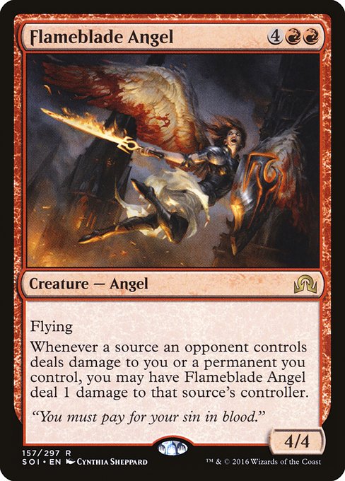 Flameblade Angel (Shadows over Innistrad #157)