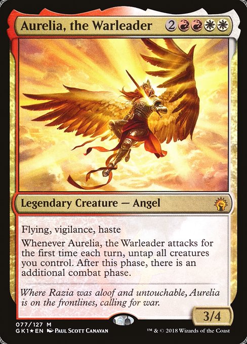 Aurelia, the Warleader card image