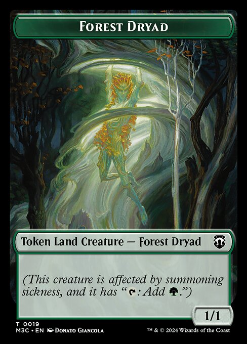 Forest Dryad (Modern Horizons 3 Commander Tokens #19)