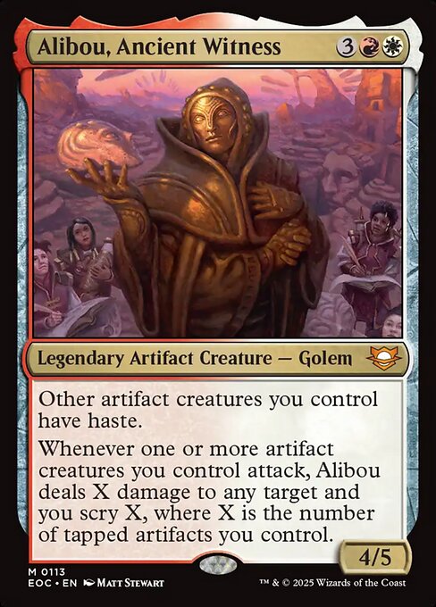 Alibou, Ancient Witness card