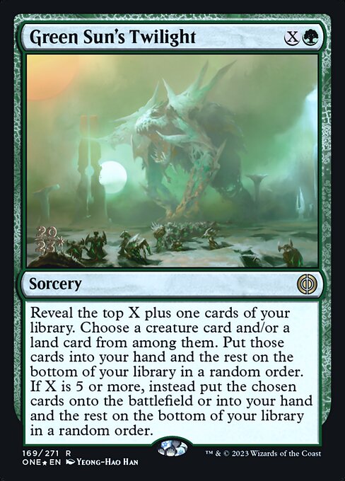 Green Sun's Twilight (Phyrexia: All Will Be One Promos #169s)