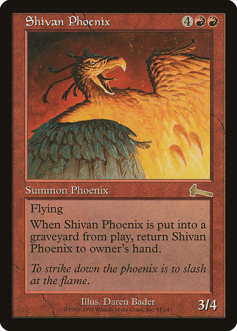 Shivan Phoenix (Urza's Legacy #91)
