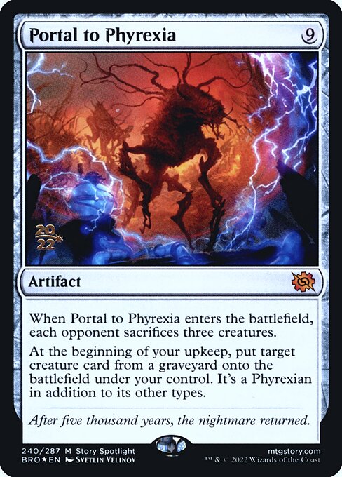 Portal to Phyrexia (The Brothers' War Promos #240s)