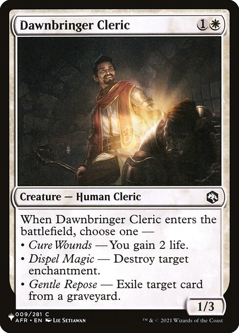 Dawnbringer Cleric (The List #AFR-9)