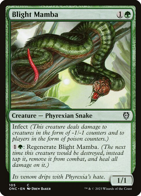 Blight Mamba (Phyrexia: All Will Be One Commander #105)