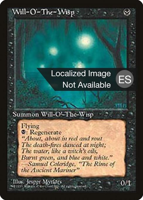 Will-o'-the-Wisp (Fourth Edition Foreign Black Border #171)