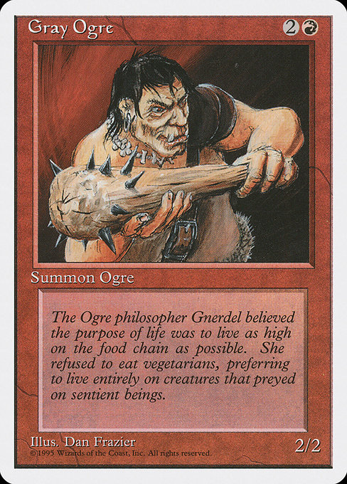 Gray Ogre (Fourth Edition #200)