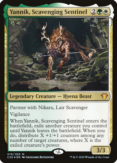 Yannik, Scavenging Sentinel card image