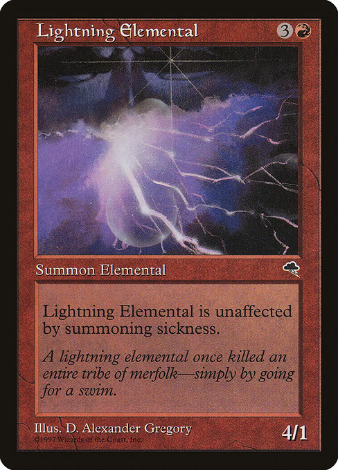 Lightning Elemental card image