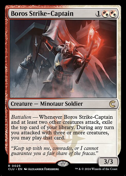 Boros Strike-Captain (Ravnica: Clue Edition #25)