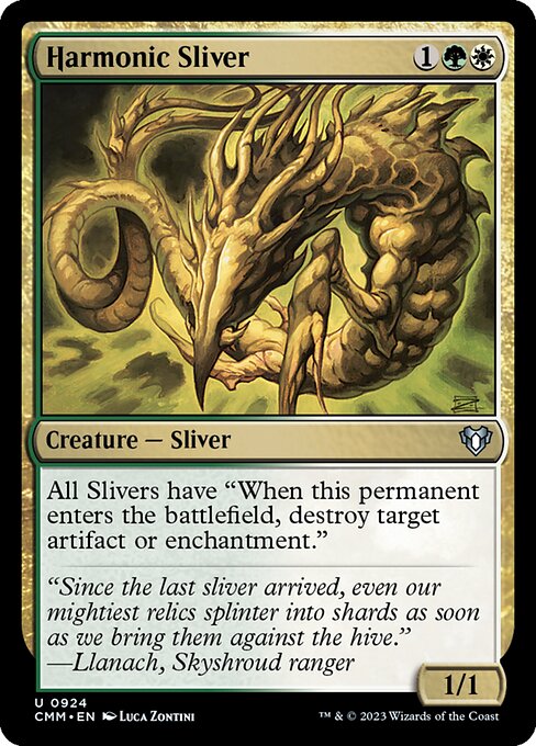 Harmonic Sliver (Commander Masters #924)