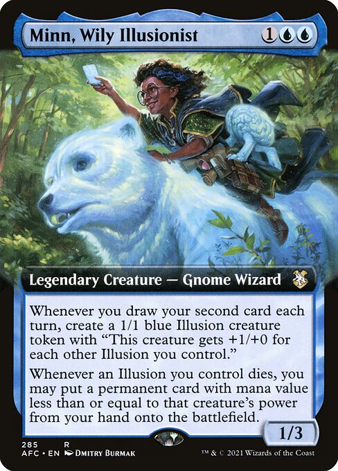 Minn, Wily Illusionist · Forgotten Realms Commander (AFC) #285 · Scryfall  Magic The Gathering Search