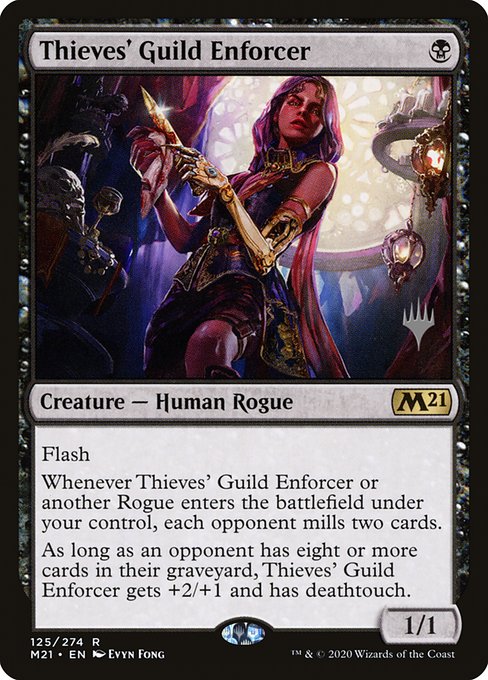 Thieves' Guild Enforcer (Core Set 2021 Promos #125p)