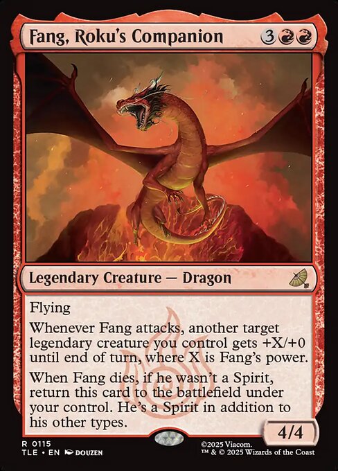 Fang, Roku's Companion magic the gathering card art