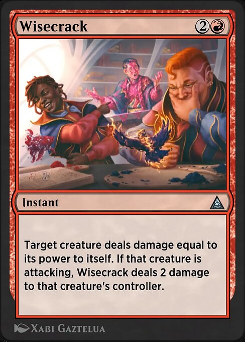 Wisecrack magic the gathering card art