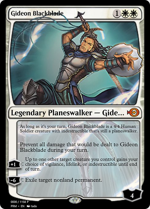 Gideon Blackblade (Magic Online Promos #72285)