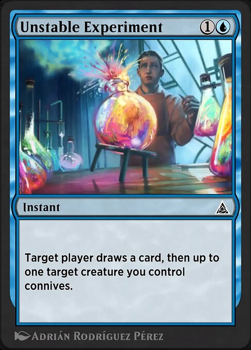 Unstable Experiment magic the gathering card art