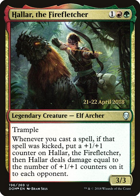 Hallar, the Firefletcher (Dominaria Promos #196s)