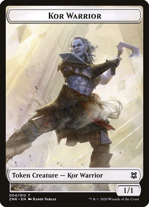 Kor Warrior (Zendikar Rising Tokens #4)
