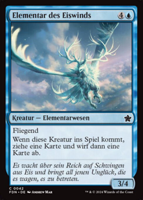 Elementar des Eiswinds