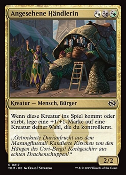 Angesehene Händlerin