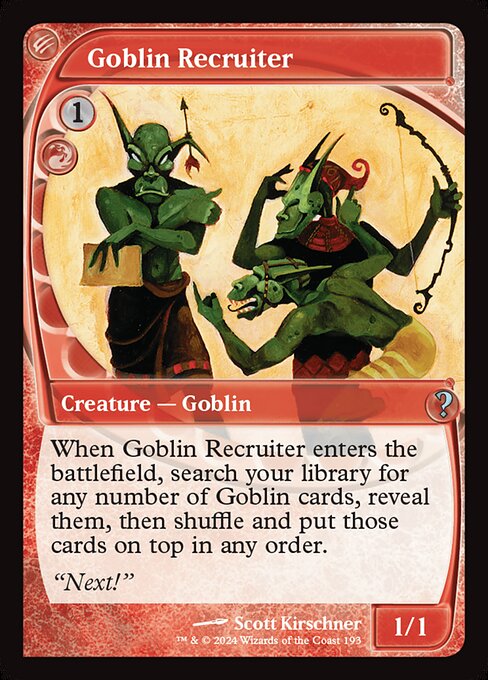 Recruteur gobelin|Goblin Recruiter