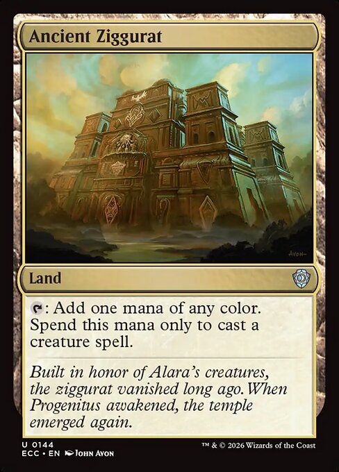 Ancient Ziggurat magic the gathering card art