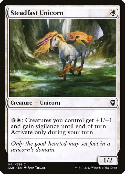 Steadfast Unicorn card image