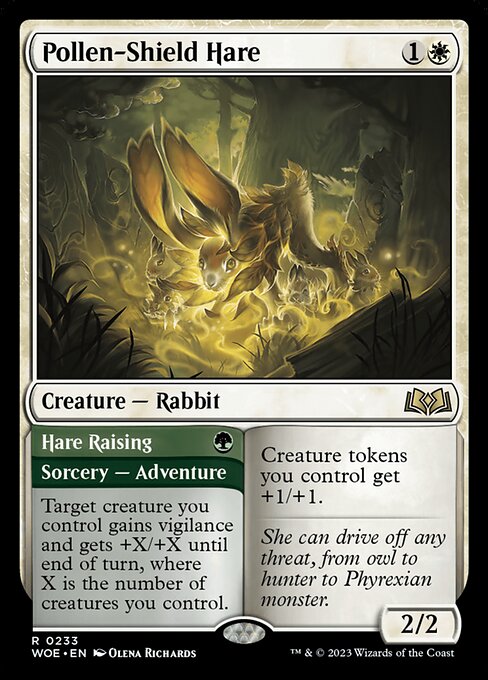 Pollen-Shield Hare // Hare Raising (Wilds of Eldraine #233)