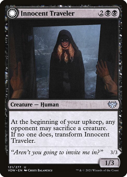 Innocent Traveler // Malicious Invader (vow) 121