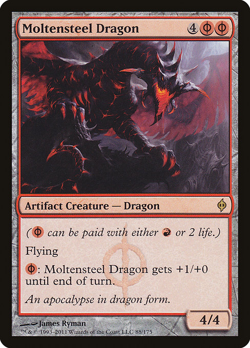 Moltensteel Dragon (New Phyrexia #88)