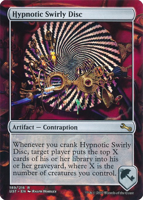 Hypnotic Swirly Disc card image
