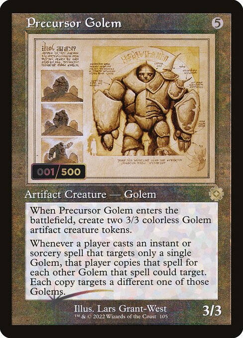 Precursor Golem (The Brothers' War Retro Artifacts #105z)