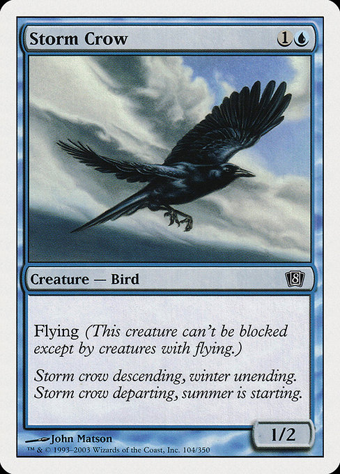 Storm Crow (Eighth Edition #104)