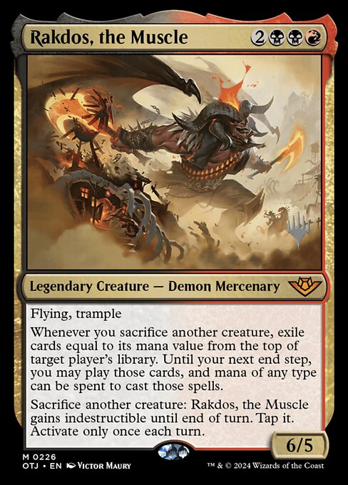 Rakdos, the Muscle (Outlaws of Thunder Junction Promos #226p)