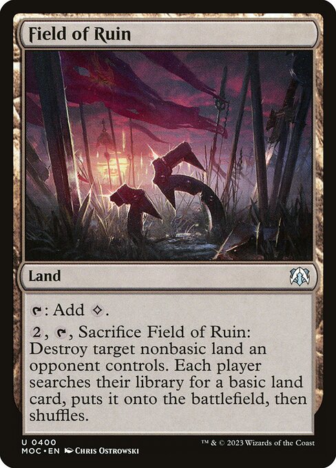 Field of Ruin (March of the Machine Commander #400)