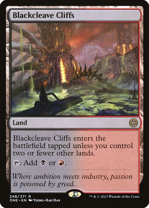 Blackcleave Cliffs (Phyrexia: All Will Be One #248)