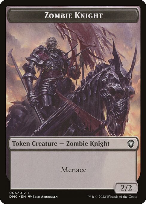 Zombie Knight (Dominaria United Commander Tokens #5)