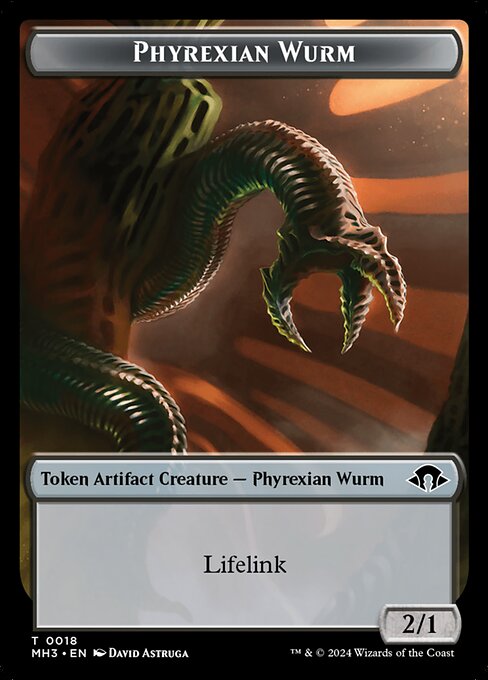 Phyrexian Wurm (Modern Horizons 3 Tokens #18)