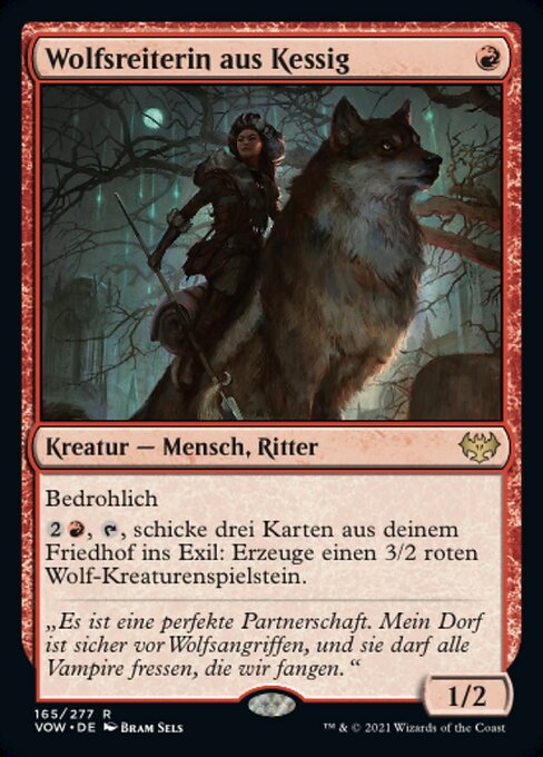 Kessig Wolfrider (Innistrad: Crimson Vow #165)