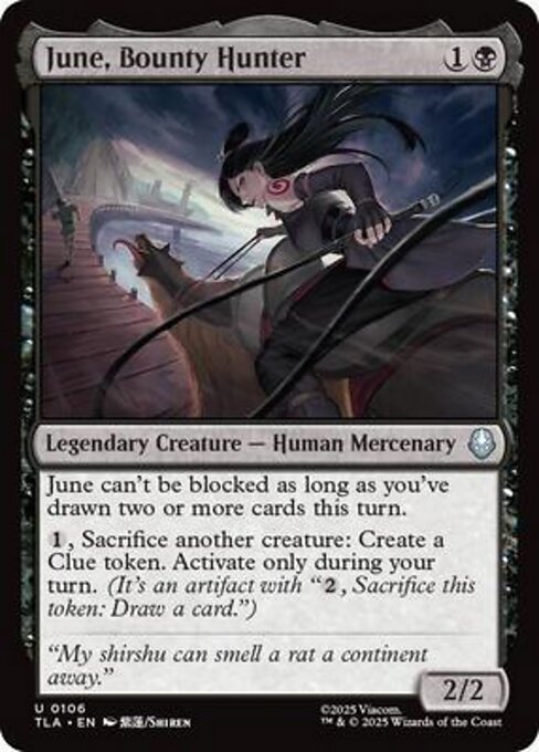 June, Bounty Hunter magic the gathering card art