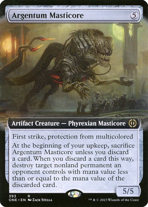 Argentum Masticore – Extended Art (Foil Phyrexia: All Will Be One)